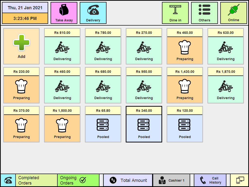 Sample Cashier Inventory
